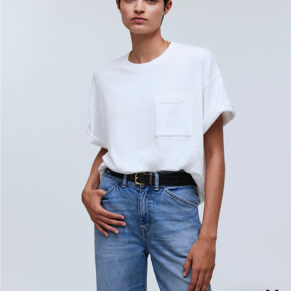 Madewell garment dyed oversized t shirt